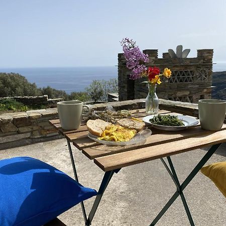 Appartement Andros Vineyard House With Sea View à Sineti Extérieur photo